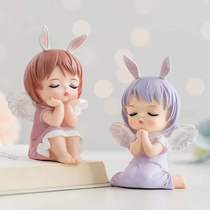 Japanese healing small ornaments Anne baby ornaments angel baby doll baking cake decoration birthday dress up net