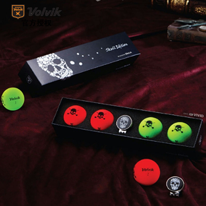 Volvik VIVID VIVID 3-story golf ball skeleton custom gift box gift supplies