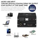 Douk Audio xmos xu208 USB в коаксиальный /оптический /12 с преобразованием