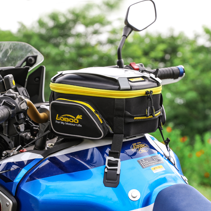 LOBOO Roperin Locomotive Fuel Tank Bag Universal Backseat Tail Bag Waterproof Multifunction Storage Bag TRAVEL NAVIGATION BAG