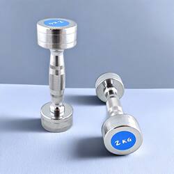 Electroplated Pure Steel Dumbbells for Men, Fitness Equipment for Home Use, Electroplated 2kg 5kg 10kg Carbon Steel Dumbbells for Women