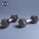 Dumbbell Hexagonal Rubber-Coated Pure Iron Solid Jujube Core Bar for Men and Women Home Cast Iron Fitness Equipment 5/10/15/Set