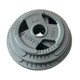 Hengda Barbell Plates with Large Holes and Small Holes for Gym and Home Use, Rocker Arm Weight Plates, Weightlifting Painted Three-Hole Hand Grip Plates, Cast Iron
