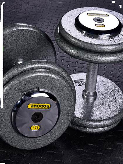 Heavy-Duty Flat-Head Painted Dumbbells 50kg Pair Cast Iron 25 30 40 60 80 100kg for Fitness Use