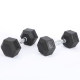 Dumbbell Hexagonal Rubber-Coated Pure Iron Solid Jujube Core Bar for Men and Women Home Cast Iron Fitness Equipment 5/10/15/Set