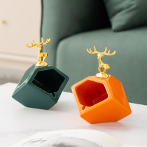 ins wind upscale windproof anti-fly ash ashtray light lavish creative personality trend office Home Decorative Pendulum