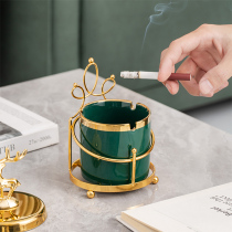 ins light extravagant creative personality trend home living room ashtrays Nordic luxurious upscale fashion with cover anti-fly ash