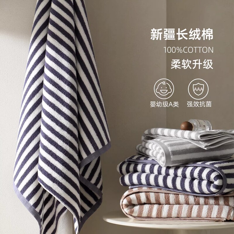 Japanese Class a Pure Cotton Bath Towel for Women, Adult Household Use, 2026 New Model, Antibacterial, Quick-Drying, Absorbent Towel, Bath Wrap
