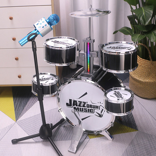 Independent microphone children's drum set beginners beat drum