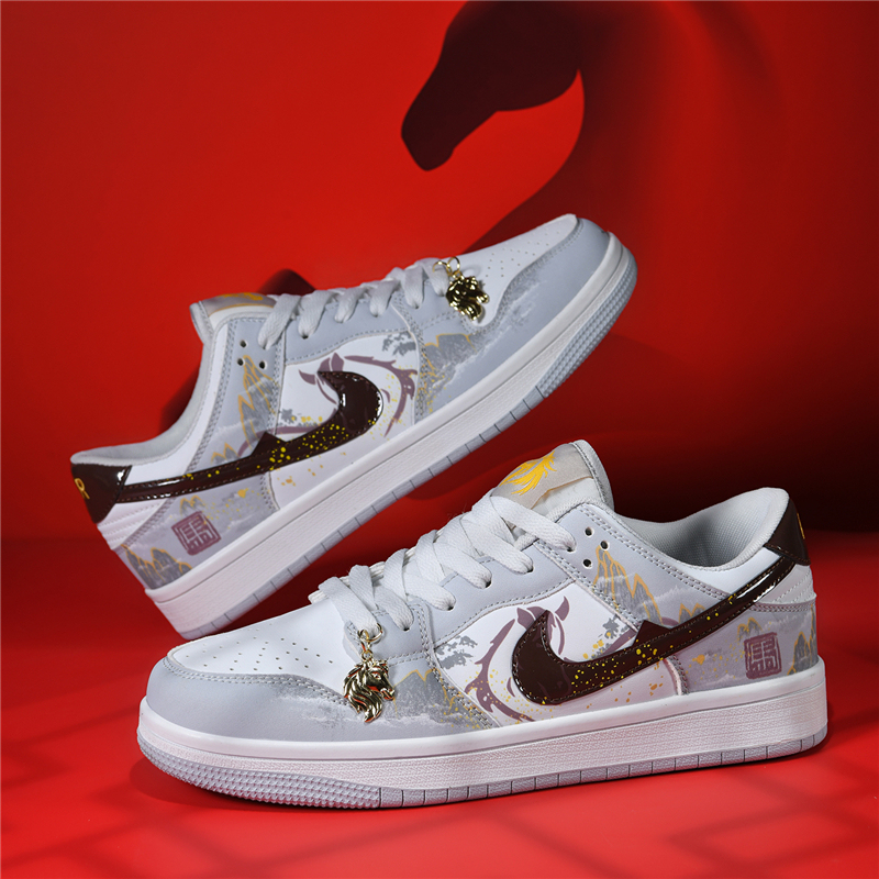 High-Quality Year of the Horse Limited Edition Men's Low-Top Sneakers, Collaboration Children's Sneakers, Instant Success Student Sports Shoes, Women's Models