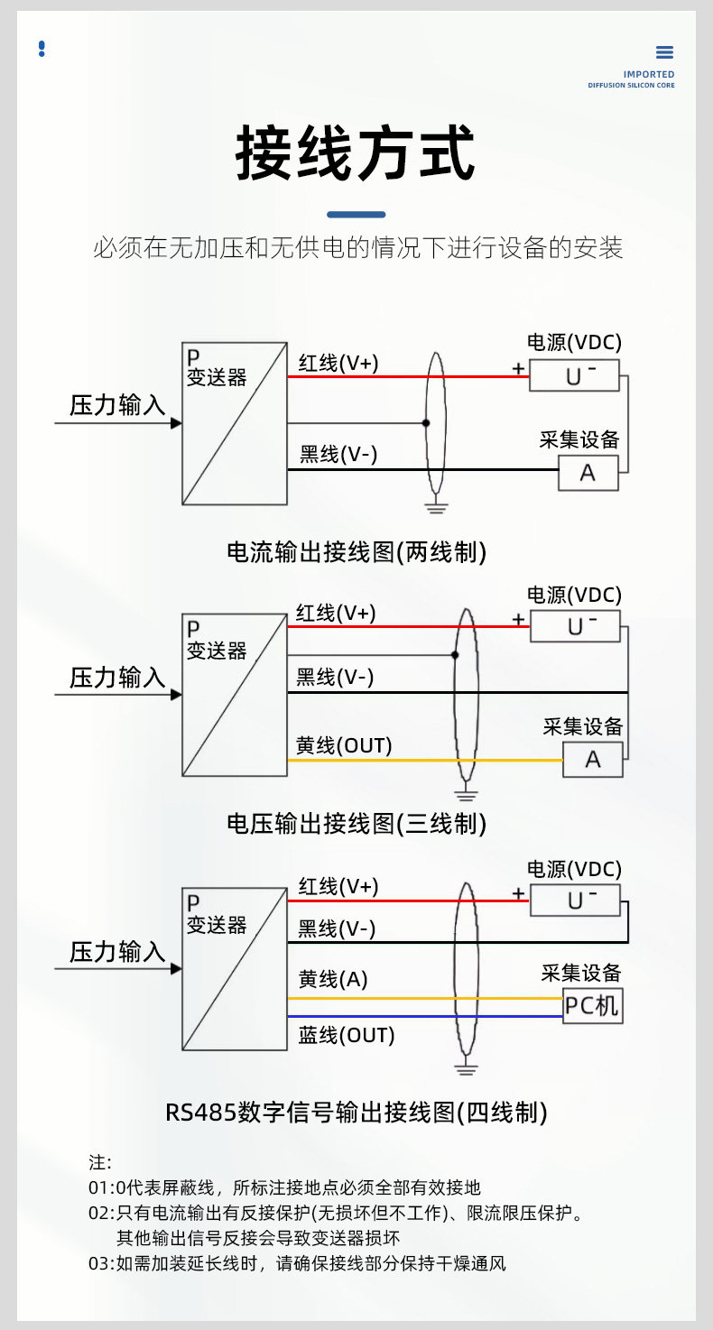 Уровнемер жидкости 投入式液位计液位变送器4-20ma静压式水位探头液位自动补水控制箱