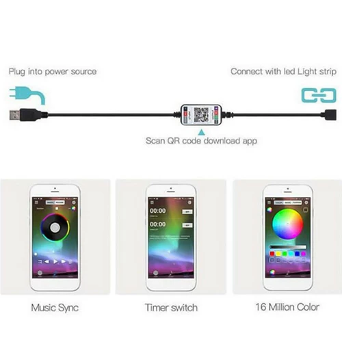 RGB LED Strip DIY Ambilight TV PC Screen Dream Ecrem Usb Led Strip
