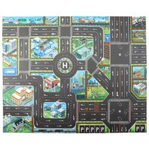 Childrens urban traffic Simulation Scene map Toys Small car Parking Road Crawling Game Ground Mat Recognition