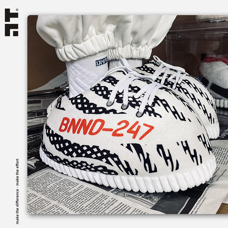 mdmt coconut cotton slippers male winter tidal couples personality a cone prank for fat shoes warm bread shoes aj cotton shoes