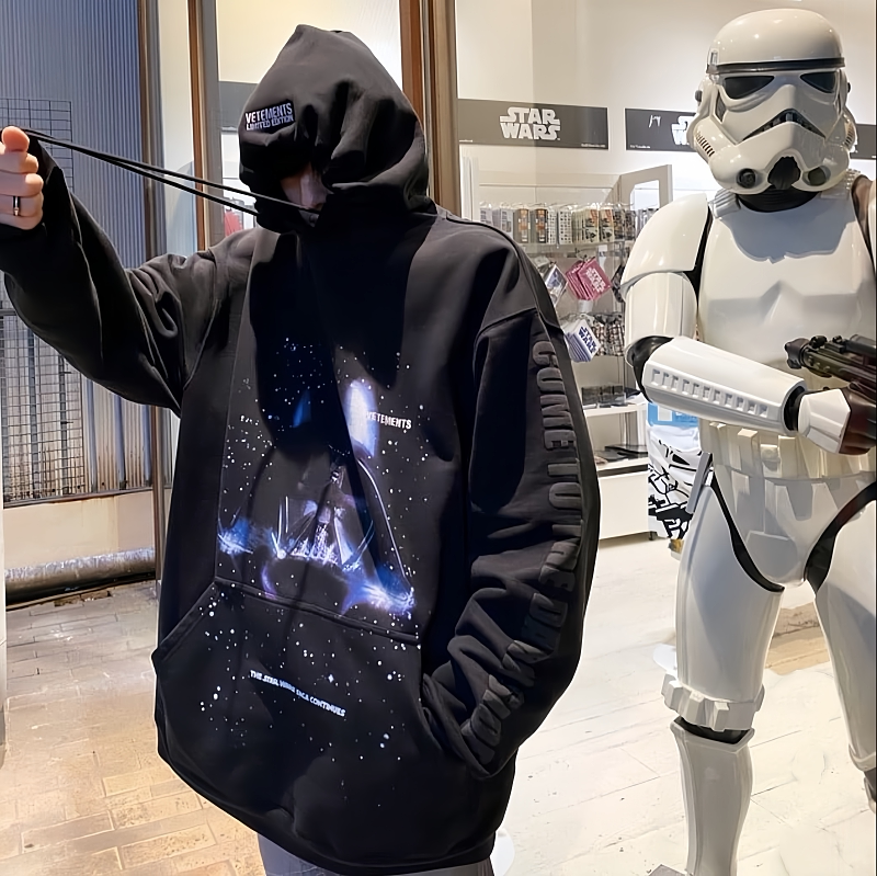 In Stock Veteivieivts "Come to the Dark Size" Star Wars Dark Hoodie