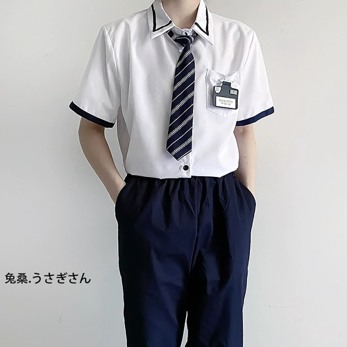 Летняя рубашка для школьников, форма, галстук