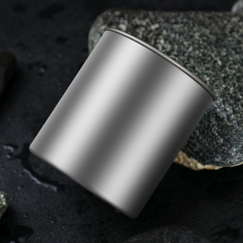 Высокий титановый титановый титановый титановый двойной слой против титана на открытом воздухе Титановый чайная чашка офис кофейная чашка холодная чашка