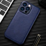 Apple, совместимый iPhone 13, мужской черный элитный модный кожаный однотонный чехол для телефона, 13promax, iphone, городской стиль