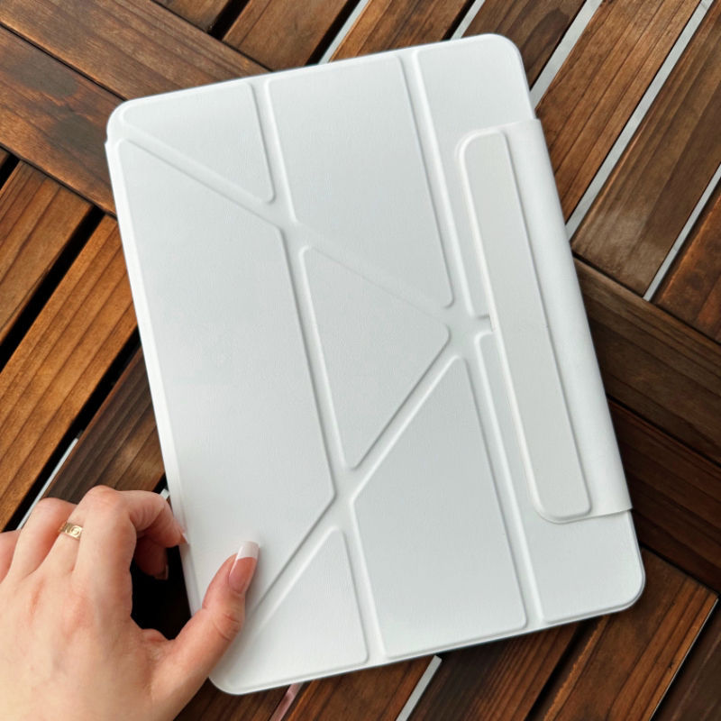 Suitable for iPad Mini7 Protective Case, Double-Sided Clip, Air5 Magnetic Double-Sided Clip, Y-Type iPad 10 Tablet Protective Case, Smart Sleep, iPad Pro129 Anti-Bending with Buckle, Pro 11inch White Suitable for iPad Mini7 Protective Case, Double-Sided Clip, Air5 Magnetic Double-Sided Clip, Y-Type iPad 10 Tablet Protective Case, Smart Sleep, iPad Pro129 Anti-Bending with Buckle, Pro 11inch White
