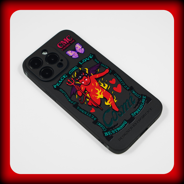 Cosmi Be Strong Spread Love Devil Cupid New 15, 14, 13, 12 iPhone Case