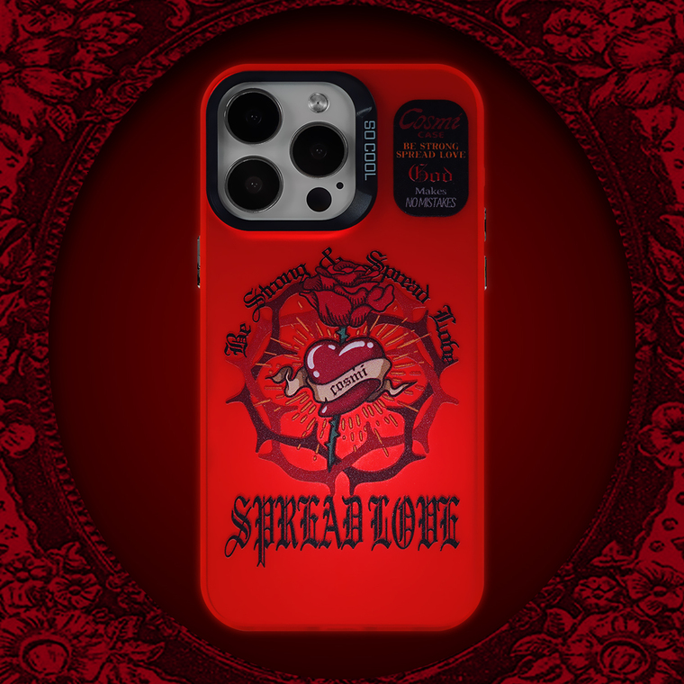 Cosmi Be Strong & Spread Love New Original 15, 14, 13, 12 iPhone Case