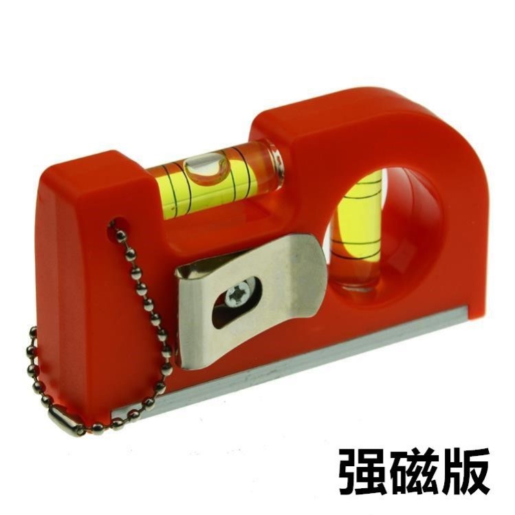 Strong magnetic type portable horizontal ruler Mini level meter appliances tool air conditioning installation horizontal vertical measuring ruler