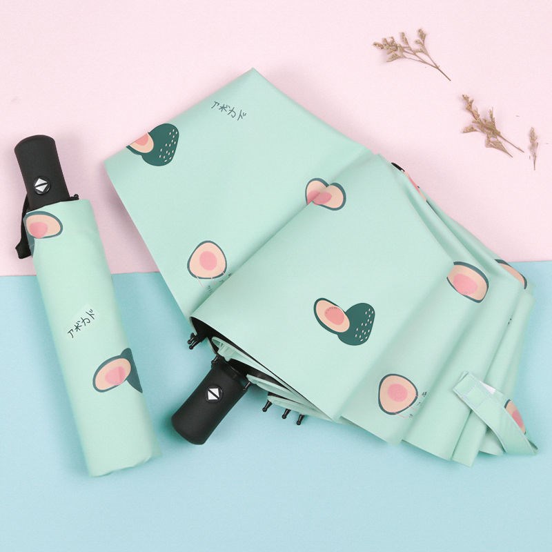 Fully automatic sunny umbrella dual-use small freshener folding sunscreen female student sunscreen anti-UV sunshade in 