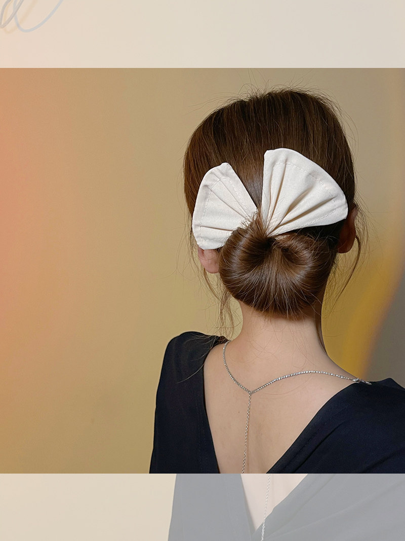 Fleeing princess ~ super fairy temperament bow headgear hairpin female summer back head lazy ball head hair artifact