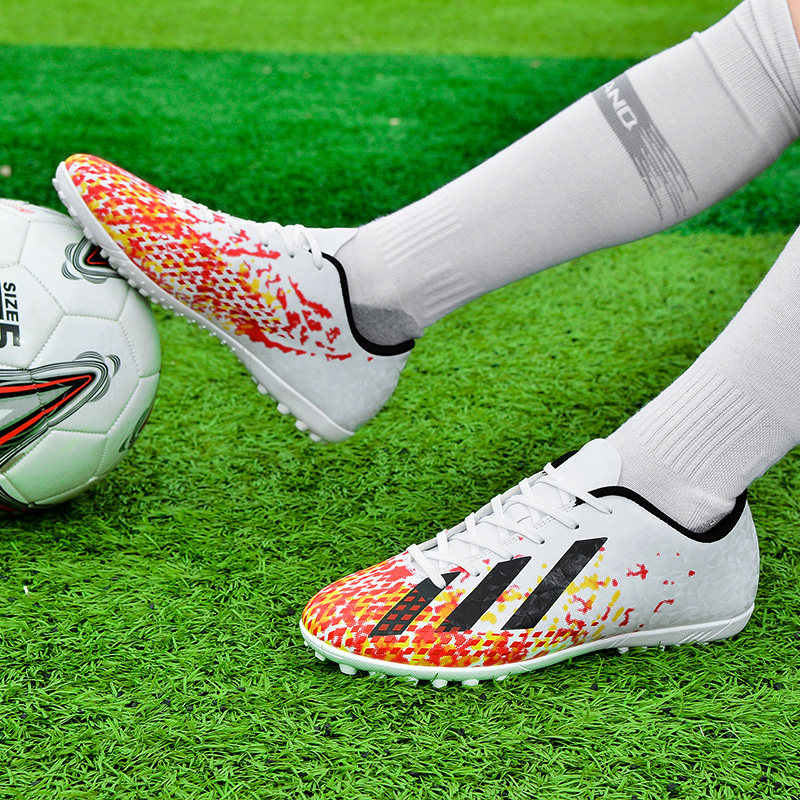 Falcon Assassin football shoes for men and women ag long nails tf broken nails Messi elementary school children Mandarin Duck low-top wear-resistant training