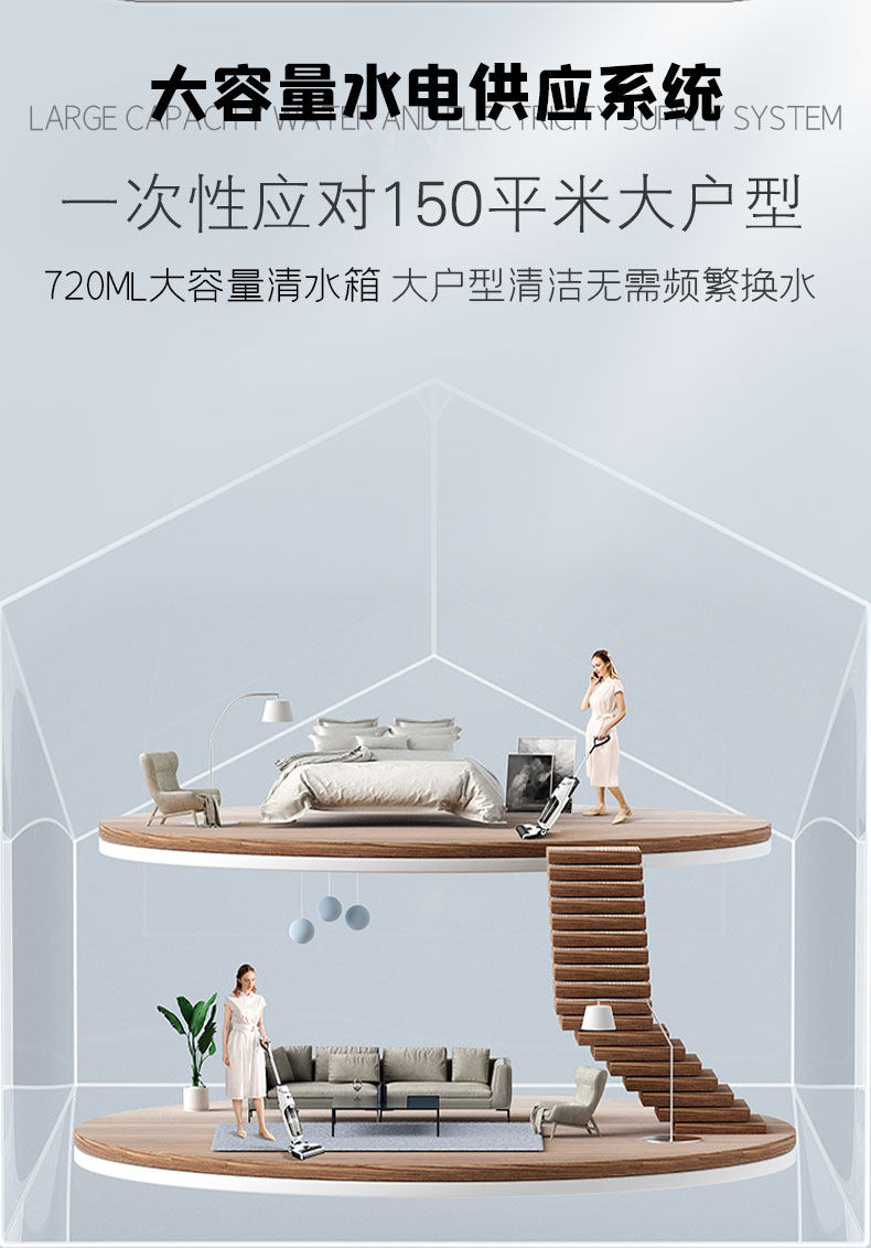 上菱 无线智能洗地机 吸尘扫地拖地一次搞定 图9