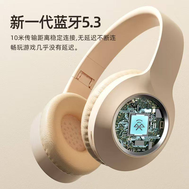 Head-Mounted Headphones, Noise Reduction, Bluetooth, Gaming, Sports, Wireless Headset, High-Quality Calls, Long Battery Life, 2025 New Model