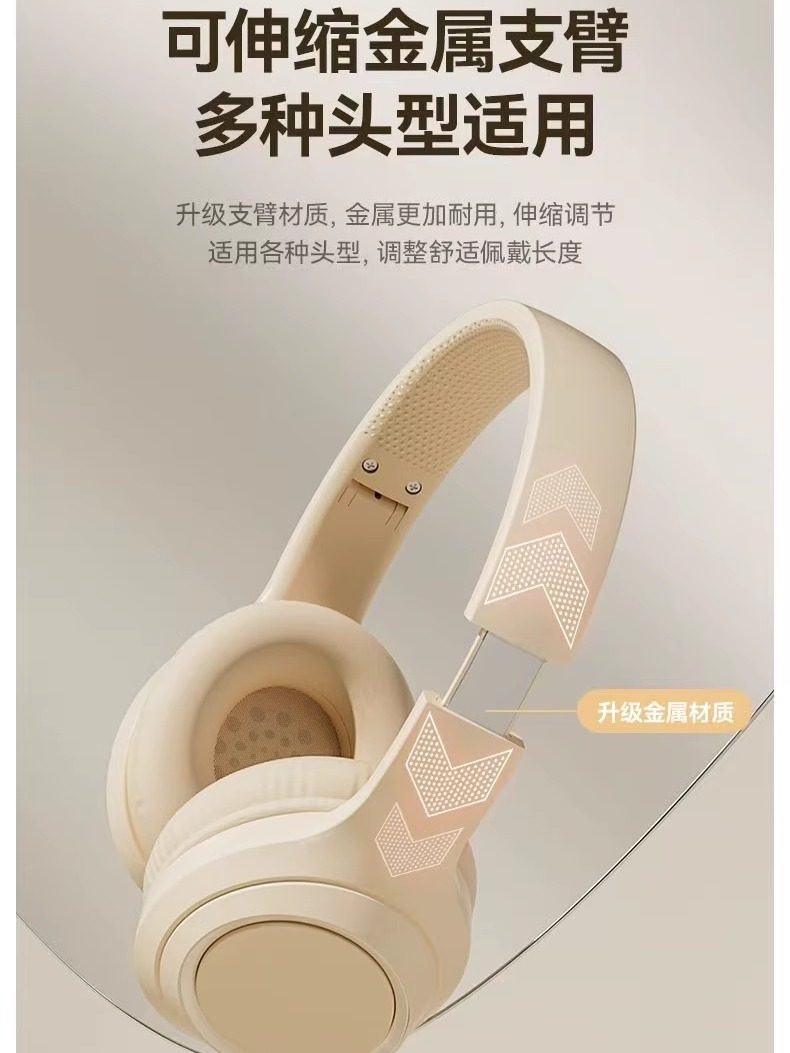 Man Daren 2025 New Model Over-Ear Bluetooth Headphones Wireless Sports Noise-Canceling Gaming Suitable for Huawei Oppo