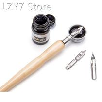 1 Set Manga Dip Pen Set Comic Pro Drawing Kit 3 Nibs Wood Ho