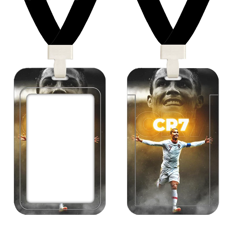 Футболист Роналдо, та же Криштиану кампусная карточка риса рамка карта автобусные карточки, входная карта держатель производитель набор студенческих карт