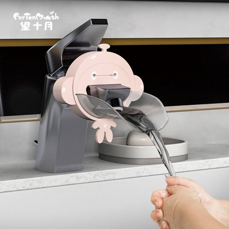 Tap Extender Cartoon Extension extension Divine Instrumental Child Wash Glove Mouth Lengthened Anti-Splash Guide Sink
