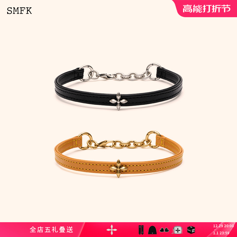 SMFK Cross necropsy neck ring BLT01F B1 Deng Ziqi with the same polished item ring ornament Choker-Taobao