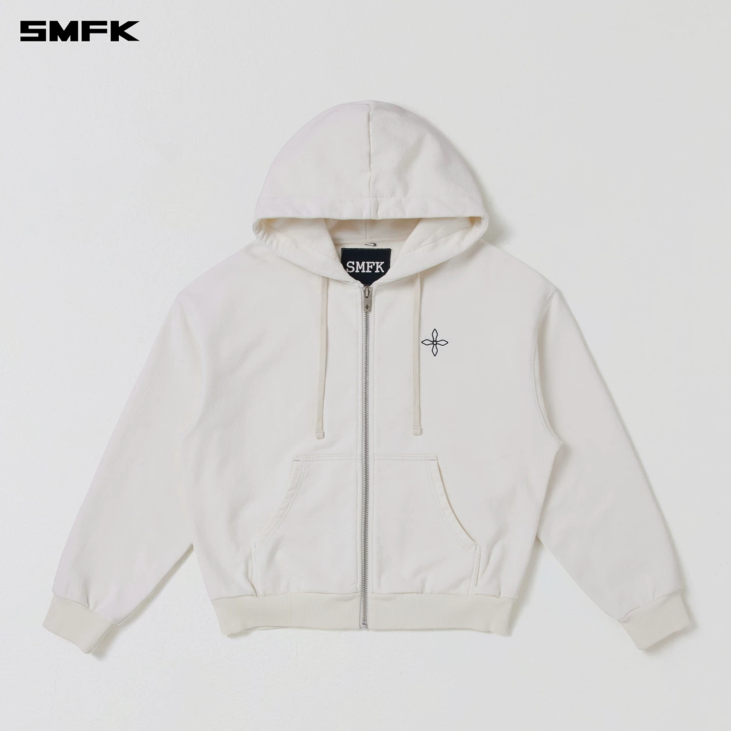 Свитшот SMFK, худи на молнии, длинный рукав, весенний толстовка, стиль, свободный крой