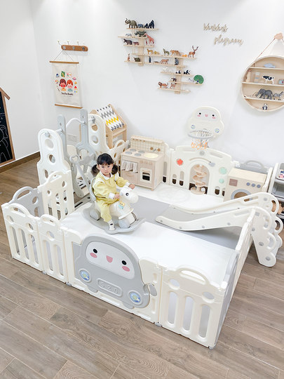 Taomipao Baby-Spielzaun Schutzzaun Säugling Indoor Haushalt Kinder oberirdischer Zaun Krabbelmatte Paradies