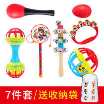 Newborn baby early education toys 0-1 years old educational hand rattle 3 baby hearing 2 months grasping small sand hammer 6 to ball