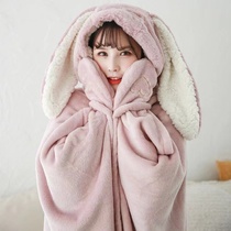 Shawl Cape Style Blanket Afternoon Nap Office Multifunction Sloth Cover Leg Girls Heart Warm And Thickened Vehicular Cute
