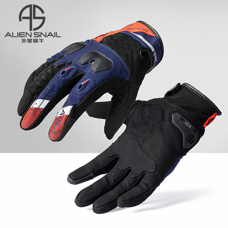 Alien Snail T1 Motorcycle Gloves Locomotive Riding Gloves Touch Screen Gloves Anti Slip Anti-Fall All Season Breathable Gear-Taobao