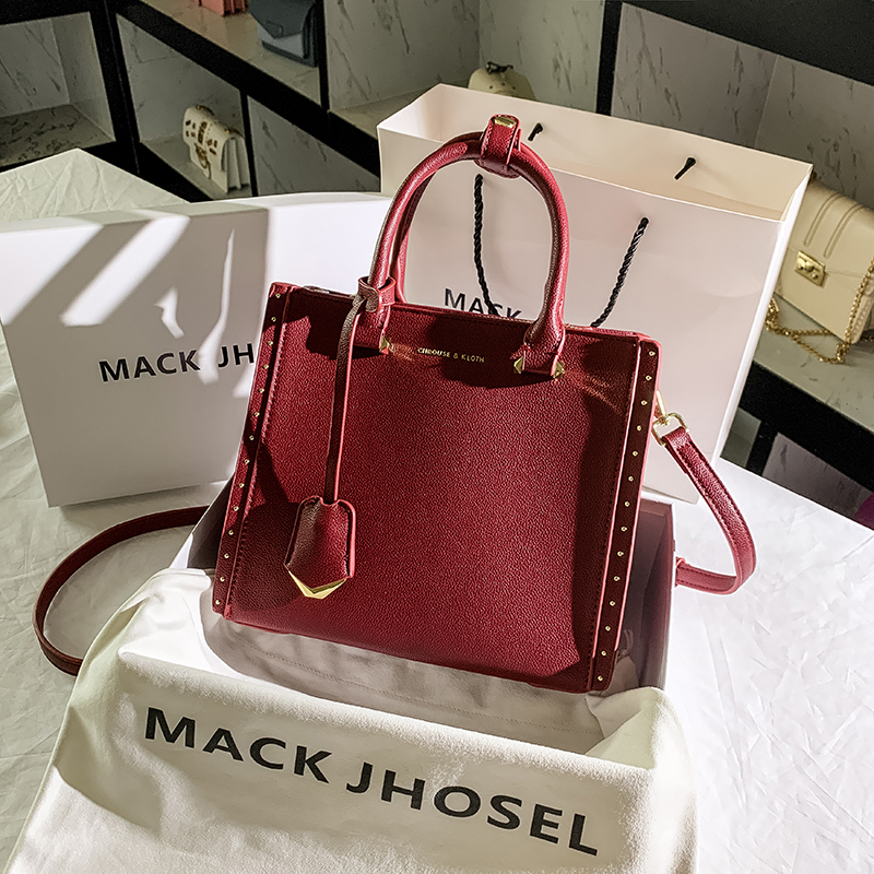 Hong Kong Cherose Keith leather red large-capacity bridal wedding bag handbag 2022 new crossbody