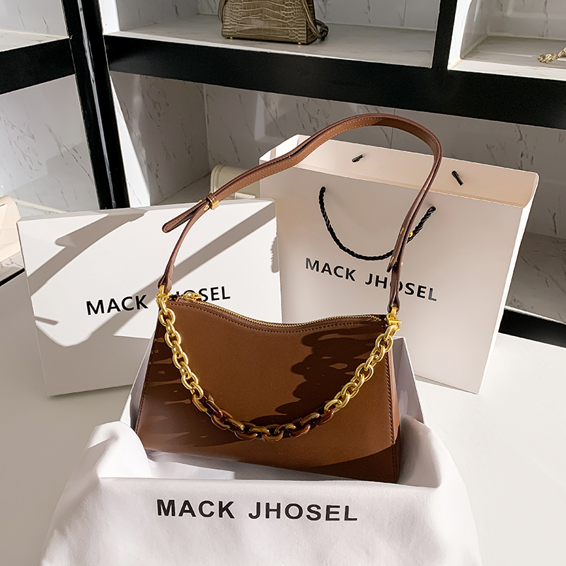 This year's popular niche high-grade texture leather fashion one-shoulder armpit bag women's 2022 new all-match baguette bag