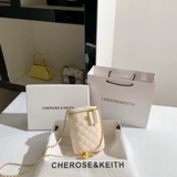 CHEROSE&KEITH Сумка через плечо, сумка для телефона, из натуральной кожи, в стиле Шанель