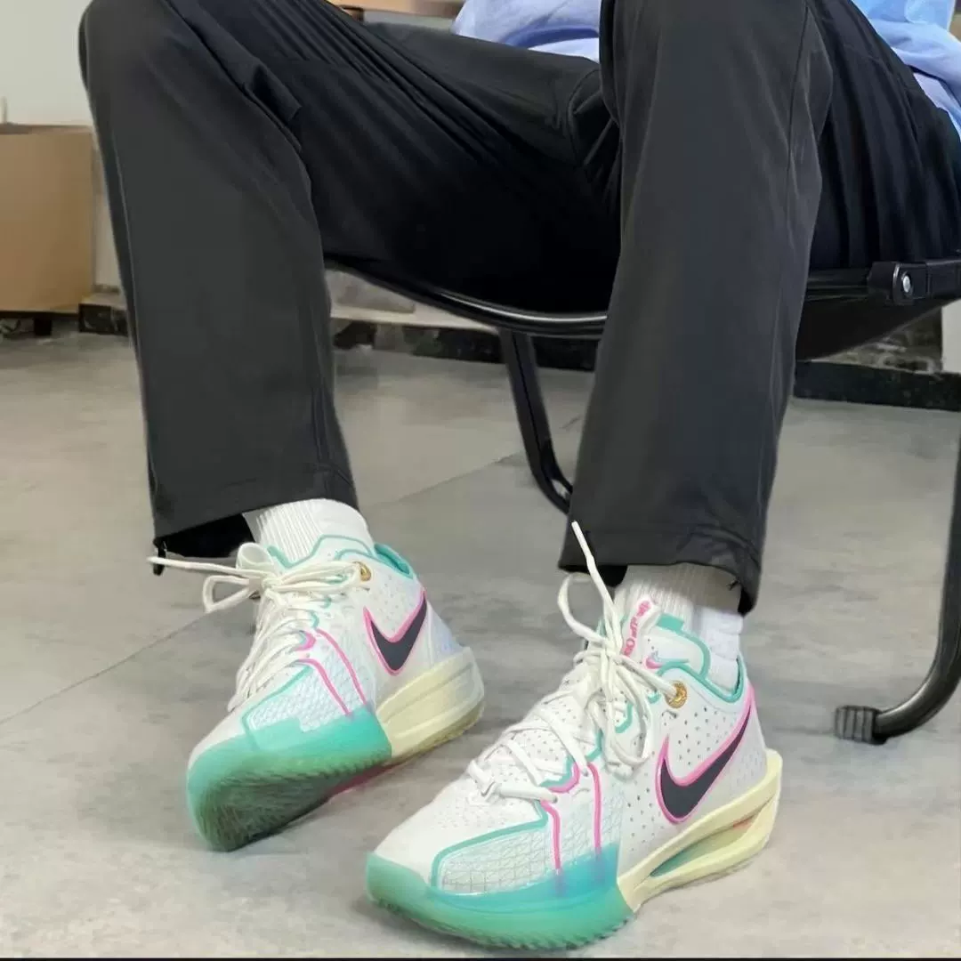 Nike Zoom GT cut3 износостойкие нескользящие ударопоглощающие мужские баскетбольные кроссовки DV2918 HQ3454