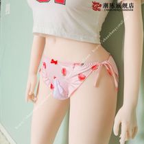 Unisex underwear summer thin sweet strawberry thin mesh sexy pure lust style stockings briefs