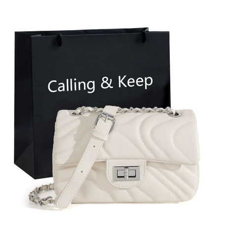 Дизайнерская цепь, сумка через плечо, сумка на одно плечо с ромбовидным узором, в стиле Шанель