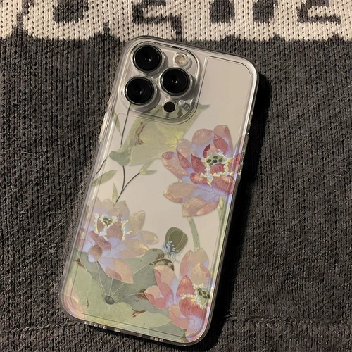 Apple, совместимый iPhone 15, прозрачный силиконовый чехол для телефона, объектив, защитный чехол, 15promax, iphone, 14plus, изысканный стиль, китайский стиль, защита при падении