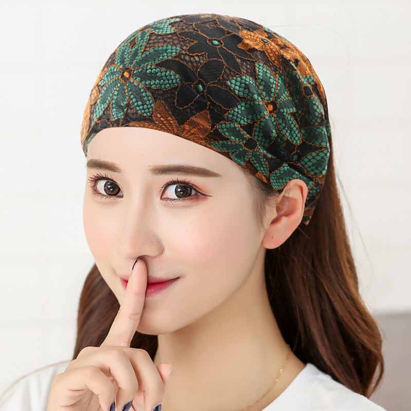 Headband for Women, Internet Celebrity Style, Outdoor Headscarf to Cover Gray Hair, Wide-Brimmed Hat, Ethnic Style Lace Forehead Headpiece for Middle-Aged and Elderly Headband for Women, Internet Celebrity Style, Outdoor Headscarf to Cover Gray Hair, Wide-Brimmed Hat, Ethnic Style Lace Forehead Headpiece for Middle-Aged and Elderly