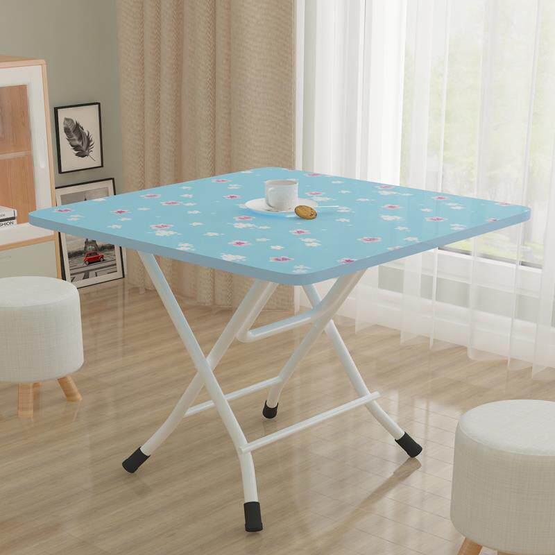 Table folding dining table home dormitory bedroom household writing table outdoor folding stall square table case